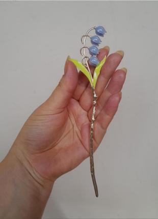 Оригінальна китайська паличка для волосся конвалії4 фото