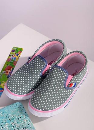 Сліпони дівчачі в горошок кожна пара в індивідуальній коробці