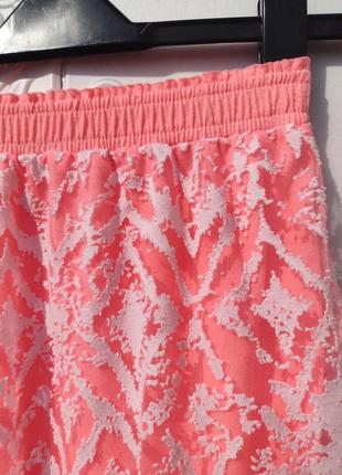 Яркая розовая летняя длинная юбка charles voegele7 фото