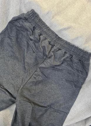Мужские спортивные штаны прямые  , тонкие спортивные штаны весна лето, штаны спортивные трикотаж двухнитка, темно-серые штаны мужские прямые7 фото