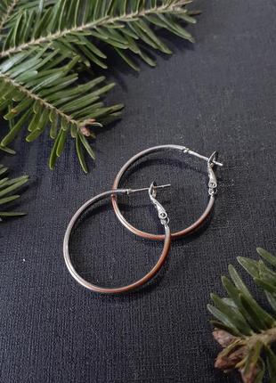 Серьги конго 🌼 кольца металлические швензы сережки колечки1 фото