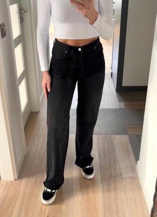 Джинсы wide leg от mango