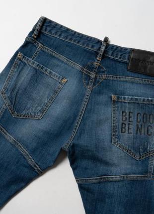 Dsquared2 tidy biker jeans ”be cool be nice” чоловічі штани6 фото