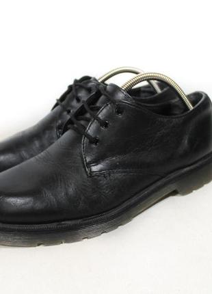 Туфли кожаные dr martens low стиль черные мужские размер 42