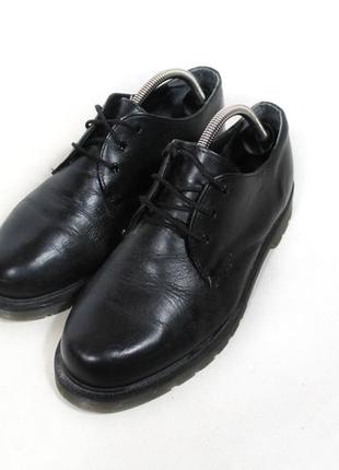 Туфли кожаные dr martens low стиль черные мужские размер 423 фото