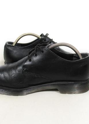 Туфли кожаные dr martens low стиль черные мужские размер 425 фото