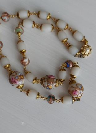 Винтажное венецианское ожерелье1 фото