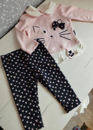 Костюм весняний на дівчинку 3-6 міс.