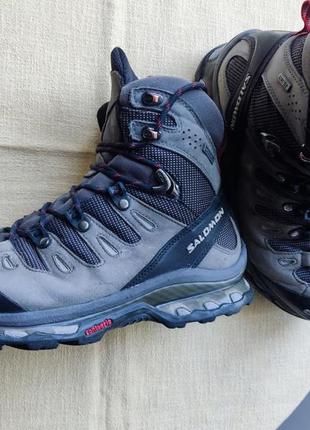 Salomon/оригинальные трекинговые ботинки 4d quest gore-tex 41 р.(26 см. )6 фото