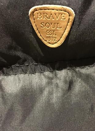Brave soul куртка нова довга чорна оригінал розмір s5 фото