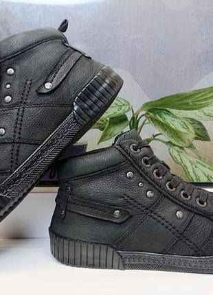 Стильные лёгкие мягкие утеплённые кожаные кроссовки gabor. оригинал