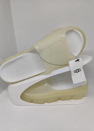 Шлепанцы ugg jella clear slide (1136763 clr) бежевого цвета2 фото