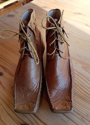Ботинки итальянские кожаные 36
