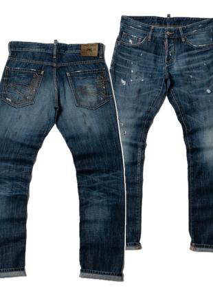 Dsquared2 dark blue jeans  чоловічі джинси