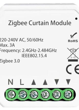 Умный модуль для управл. роллетами/карнизами tervix zigbee roller blind/curtain controller (437121)