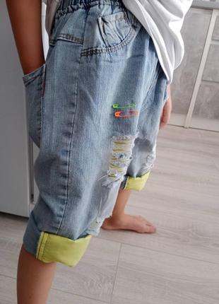 Дитячі шорти glo-story 100-140 шорты детские джинсовые1 фото