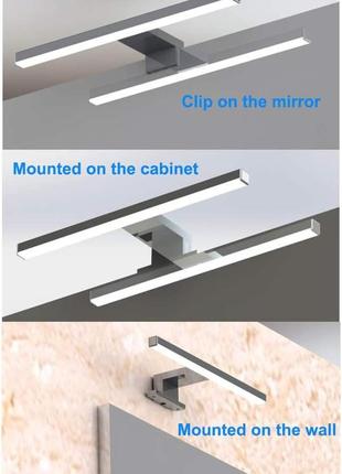 Azhien дзеркальний світильник для ванної кімнати led 5 вт 400 лм, ip44 нейтральний білий 4000 к 30 см настінний2 фото