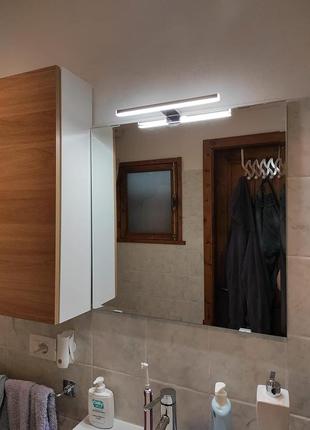 Azhien дзеркальний світильник для ванної кімнати led 5 вт 400 лм, ip44 нейтральний білий 4000 к 30 см настінний8 фото