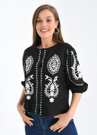 Вышиванка женская на льне "ольга" s-l рр
