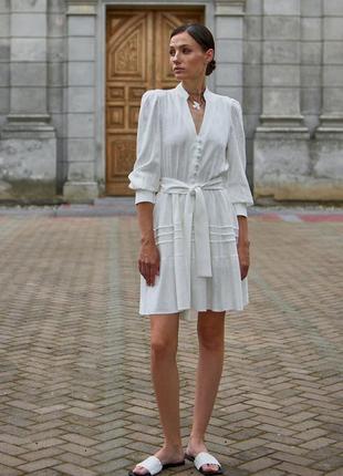 Натуральное платье из льна и вискозы stimma «шуна»