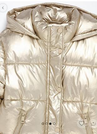 Куртка. куртка металік, куртка на дівчинку, куртка на девочку, куртка золото металік5 фото