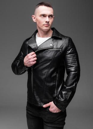 Мужская черная кожаная куртка косуха
📐 размеры: s, m, l, xl, xxl, 3xl2 фото