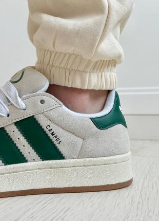 Adidas campus crystal dark green10 фото