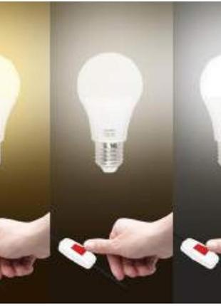 Світлодіодна лампочка з функцією зміни кольоровості свічення (10 w/вт, цоколь е27,...