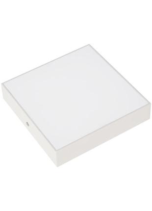 Светильник потолочный светодиодный накладной квадратный (18 w/вт, 6400k, 1620 lm, ip20, белый) sofia/s-18