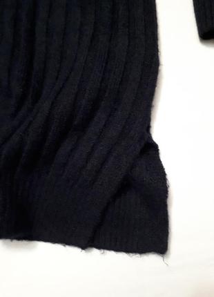 Черный свитер под горло гольф свободный большого размера5 фото