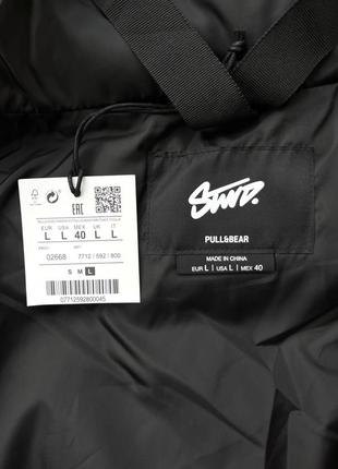 Куртка pull &amp; bear (l) stwd puffer jacket оригинал демисезон9 фото