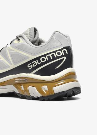 Демисезонное серое кроссовки salomon xt-6 'dark sapphire' серые мужские кроссовки salomon xt-63 фото