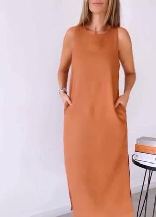 Сарафан из льна 4