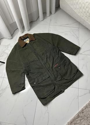 Ferndale men's sz large green oiled waxed jacket flannel lined2 фото