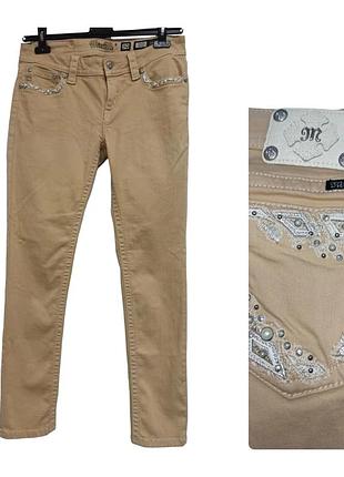 Стрейчевые брюки, джинсы зауженные miss me