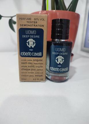 Roberto cavalli uomo deep desire tester lux, чоловічий, 60 мл