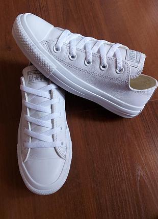 Кожаные кеды converse оригинал 23- 23,5 см