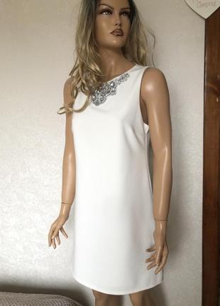 Сукня трапеція з декором new look р.10/125 фото