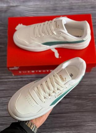 Мужские кроссовки puma court ultra lite white mint3 фото