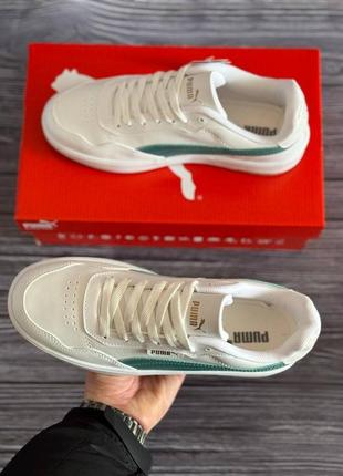 Мужские кроссовки puma court ultra lite white mint5 фото