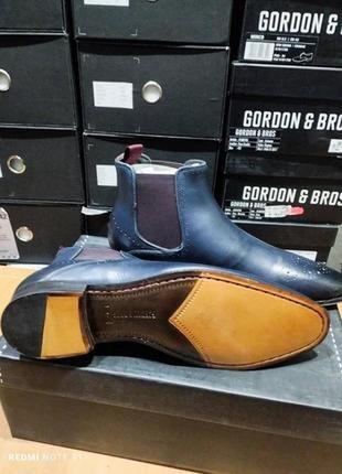 Стильні шкіряні демісезонні черевики відомого бренду чоловічого взуття з німеччини gordon & bros4 фото