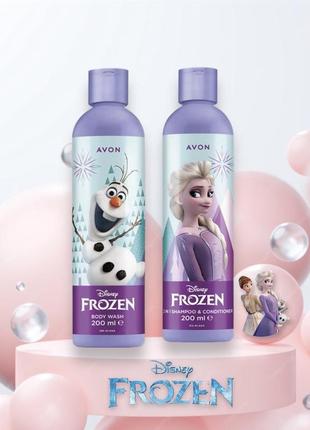 Disney frozen, детский парфюмерно-косметический набор шампунь и гель для душа