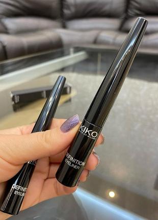 Рідка підводка для очей з пензлем-аплікатором kiko 5ml