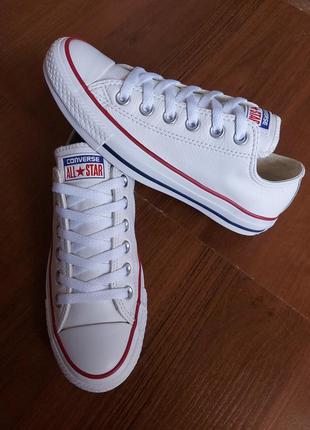 Кожаные кеды converse оригинал 23,5- 24 см