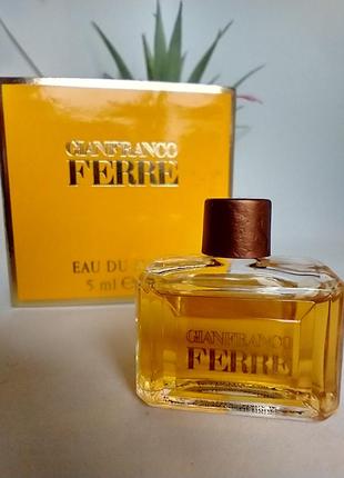 Gianfranco ferre винтажная миниатюра 5 мл