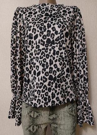 Стильная женская леопардовая кофта, блузка river island