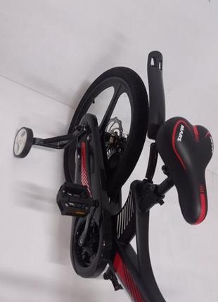 Детский двухколесный облегченный магниевый велосипед от 7 лет на 20 дюймов mars evoultion черный8 фото