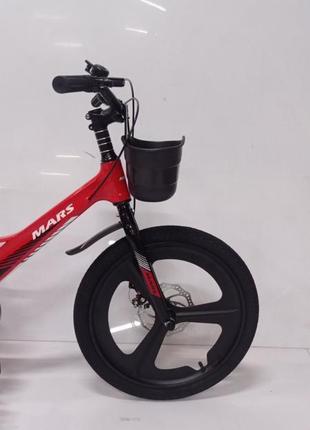 Детский двухколесный облегченный магниевый велосипед от 7 лет на 20 дюймов mars evoultion красный9 фото
