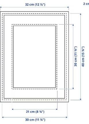 Рама белая. рамка для фотографий ikea knoppäng 30х40 см (цена за 6шт 1499грr)5 фото