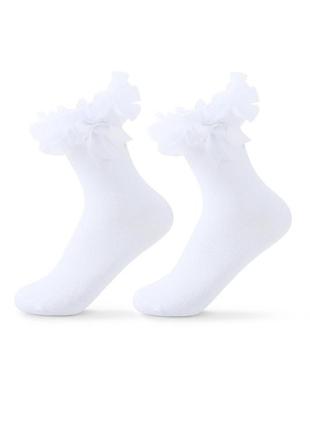Нарядні шкарпетки для дівчинки з бантом be snazzy2 фото